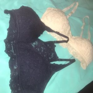 Two bralettes from aerie size large